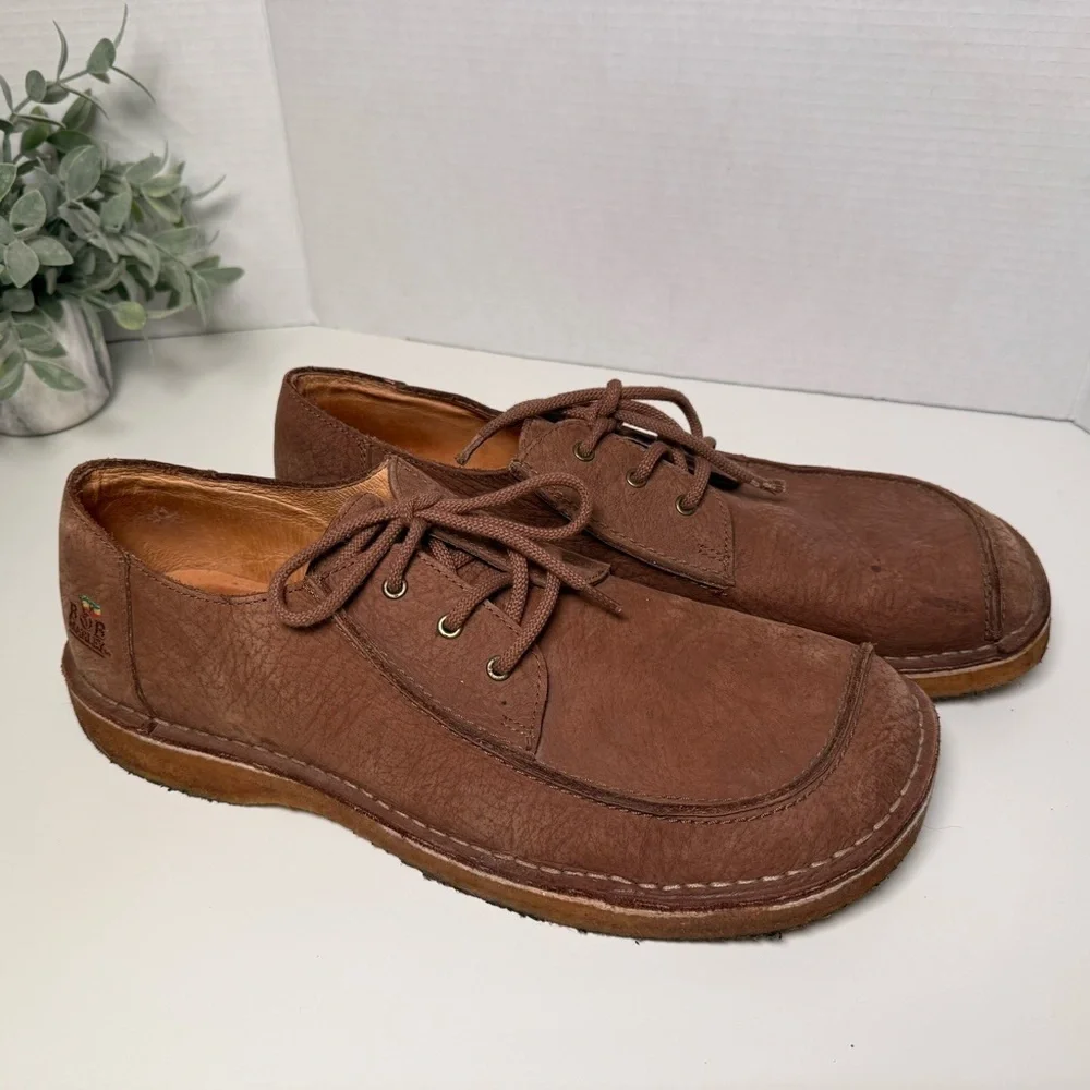 Vintage Bob Marley Brand Low Top Leather Moc Toe Embroidered Lace Up Shoes US 13